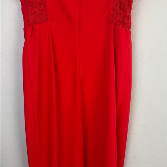 Amanda Uprichard Revolve Ivy Gown in Crimson Medium Strapless Dress Formal Dance - Picture 11 of 16